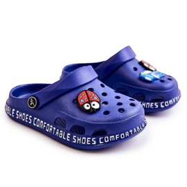 BM Ciabatte Leggere Per Bambini Crocs Con Decorazione Bertis Blu Navy