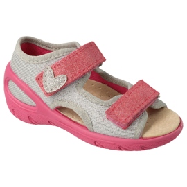 Befado scarpe per bambini pu 065X177 argento grigio