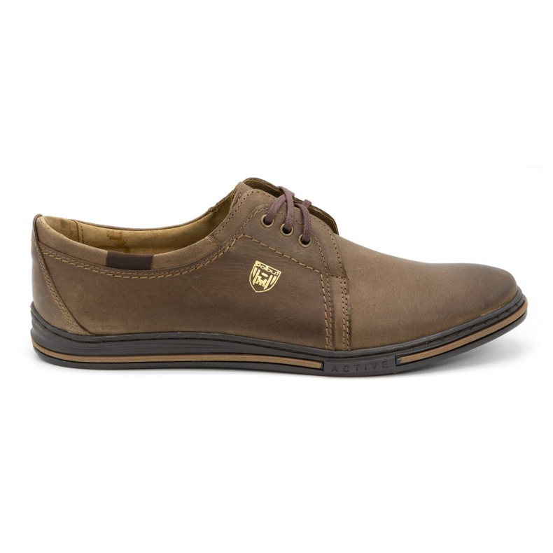 Polbut Scarpe da uomo in pelle 343 marrone