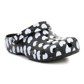 Zoccolo Crocs Classic Heart Print W 207679-066 nero