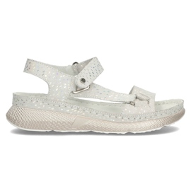 Sandali in pelle Filippo DS3517/22 Si argento d'argento