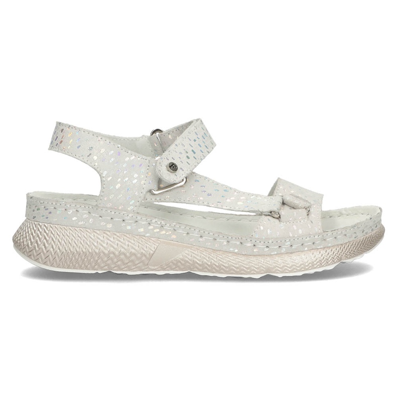 Sandali in pelle Filippo DS3517/22 Si argento d'argento