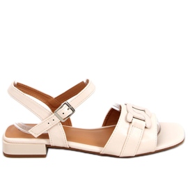 Sandali con tacco basso Iona Beige