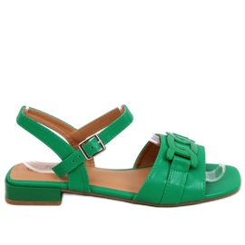 Sandali con tacco basso Iona Green verde