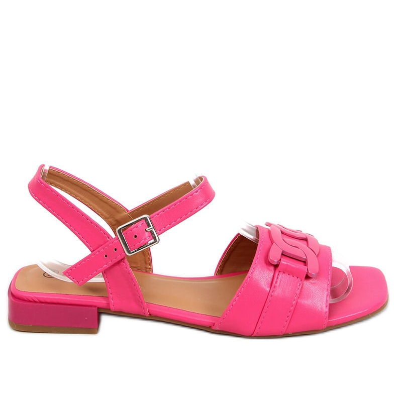 Sandali con tacco basso Iona Fushia rosa