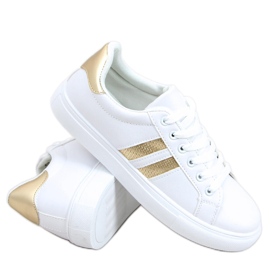 Sneakers da donna Xina BIANCO / ORO bianca d'oro