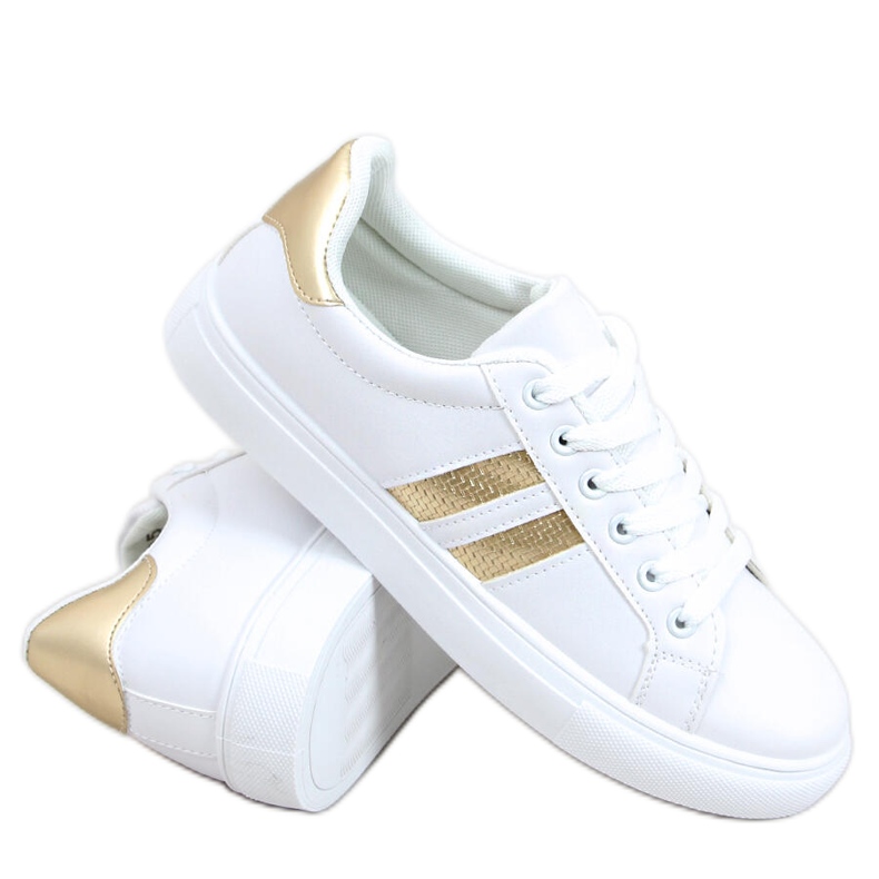 Sneakers da donna Xina BIANCO / ORO bianca d'oro