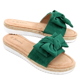 Espadrillas con fiocco Viola Green verde