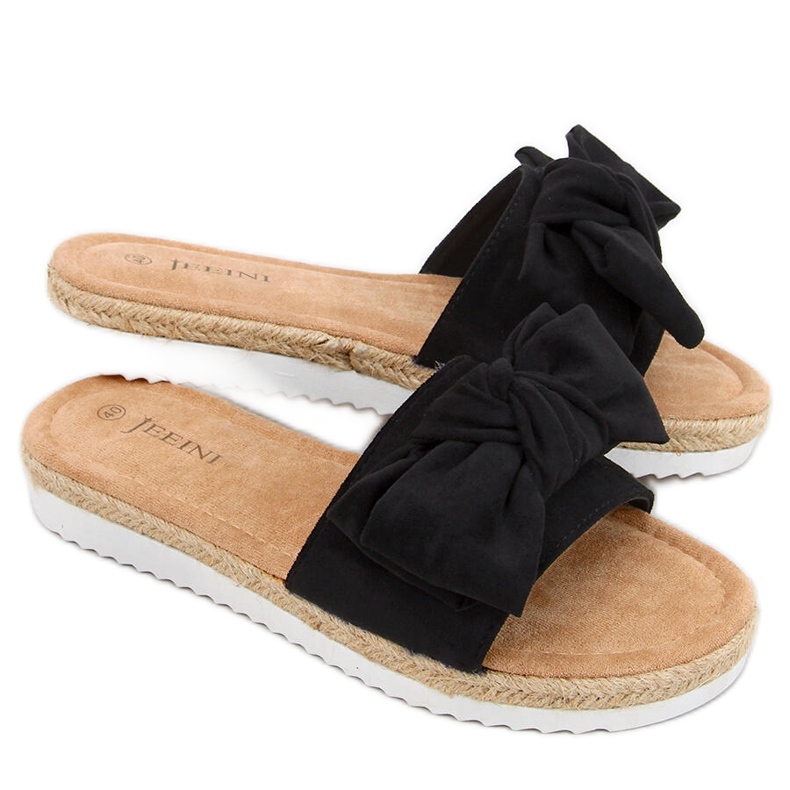 Espadrillas con fiocco Viola Black nero