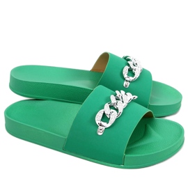 Ciabatte Tilia Green con catena verde