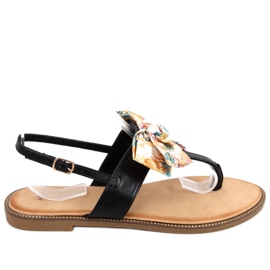 Infradito con fiocco Odette Black nero
