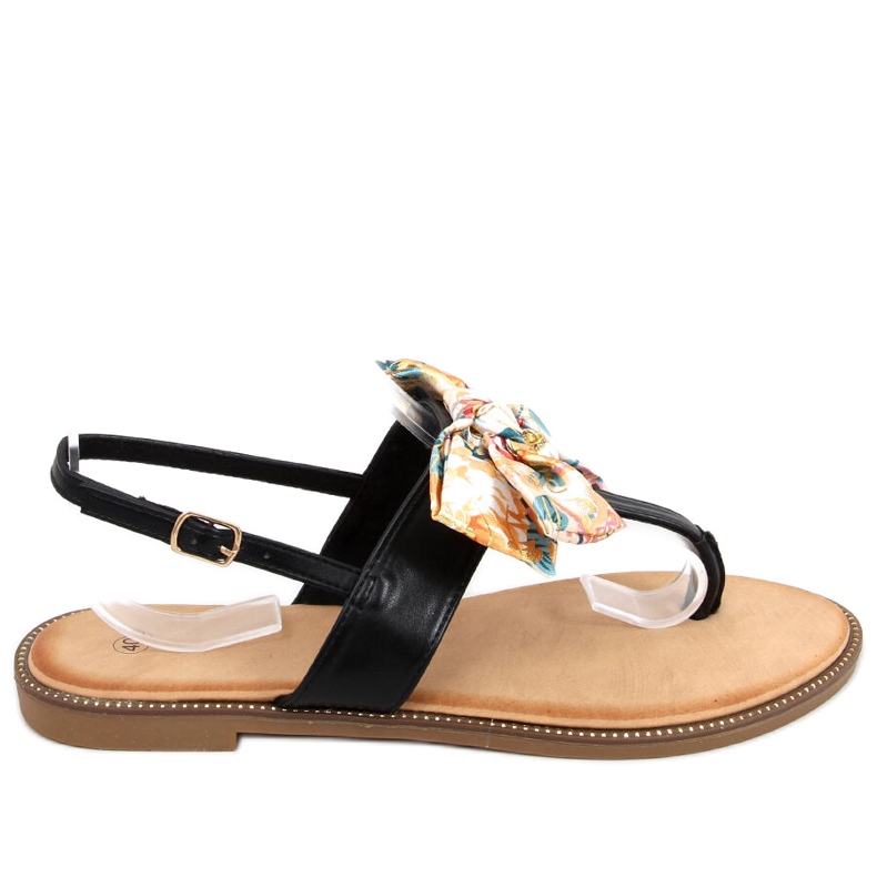 Infradito con fiocco Odette Black nero