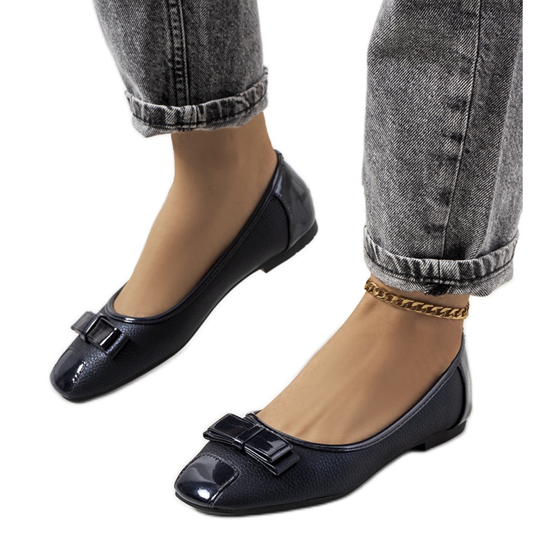 Inna Ballerine Rikke blu navy lucide