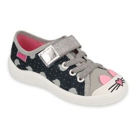 Scarpe per bambini Befado 251X186 rosa argento grigio