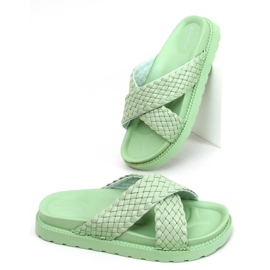 Ciabatte da donna Norma Green verde
