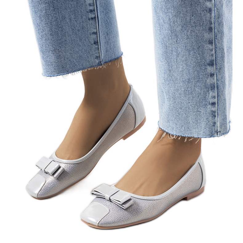 Ballerine lucide grigie Rikke grigio