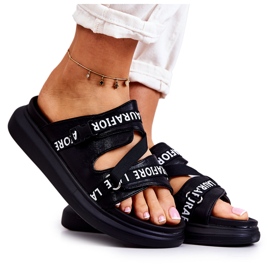 Ciabatte da donna in pelle alla moda La.Fi Black Menifis bianco nero