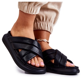 Ciabatte da donna in pelle La.Fi nere Silla nero
