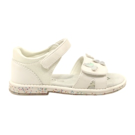 Sandali in velcro per ragazze in Butterflies American Club XD58/22 White bianco