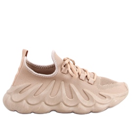 Calzature sportive a calzino Band Khaki beige