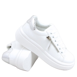 Sneakers da donna Lerato BIANCO / ARGENTO bianca d'argento
