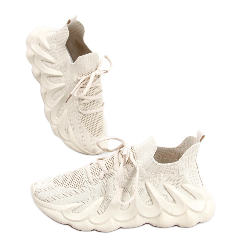 Scarpe sportive a calzino Ineng Beige