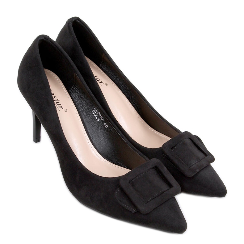 Décolleté su tacco a stiletto Fiona Black nero