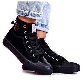 Sneakers Alte Da Donna Cross Jeans JJ2R4055C Nere nero