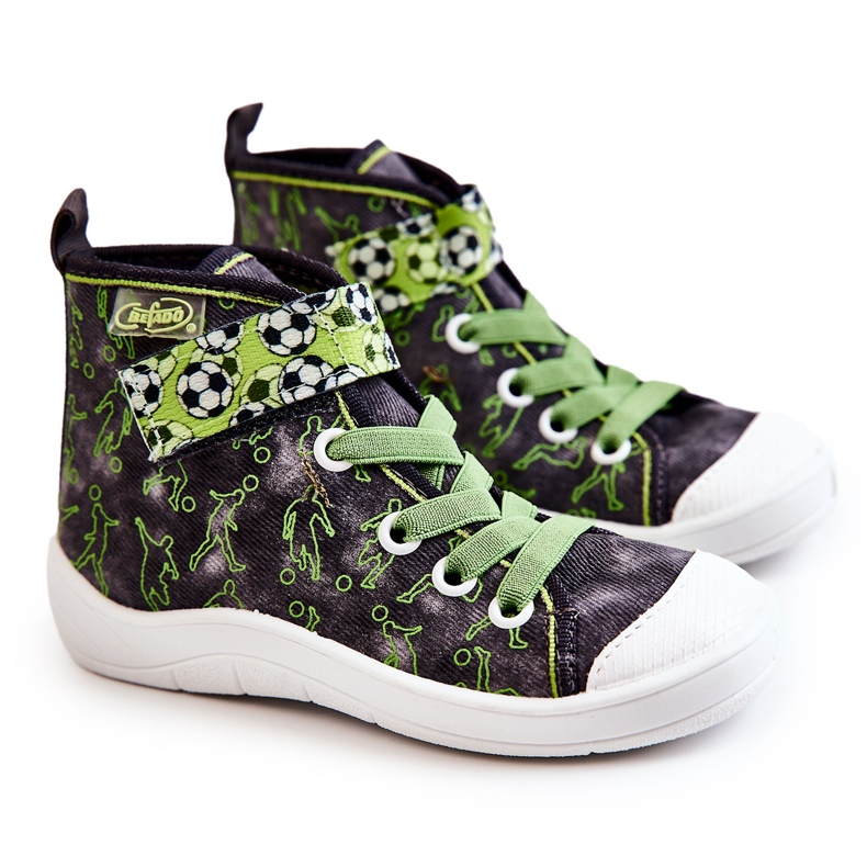 BEFADO S.A. Sneakers Alte Bambini Calcio Befado 268X070 Grigio-Verde