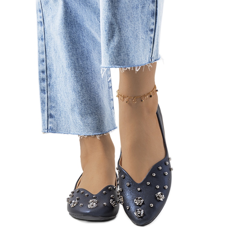 Ballerine blu navy dal taglio Silke