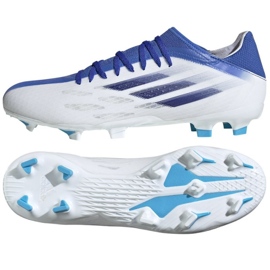 Scarpe da calcio Adidas X Speedflow.3 Fg M GW7480 multicolore bianco