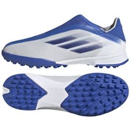 Scarpe da calcio Adidas X Speedflow.3 Ll Tf Jr GW7502 multicolore bianco