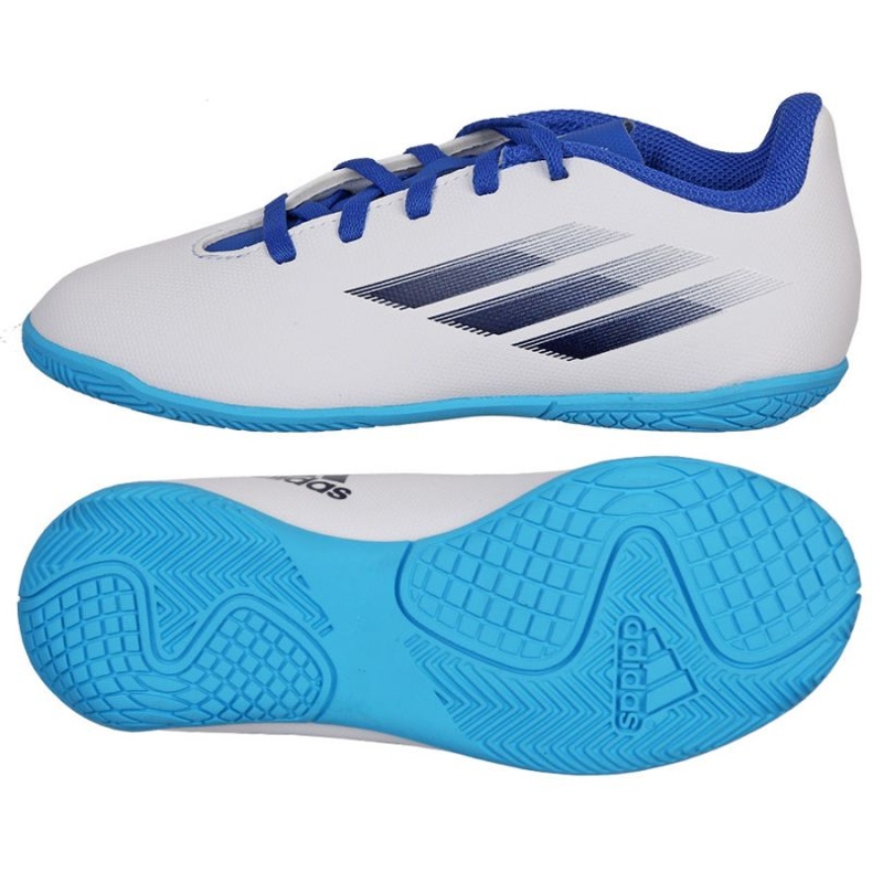 Scarpe da calcio Adidas X Speedflow.4 In Jr GW7527 bianca bianca