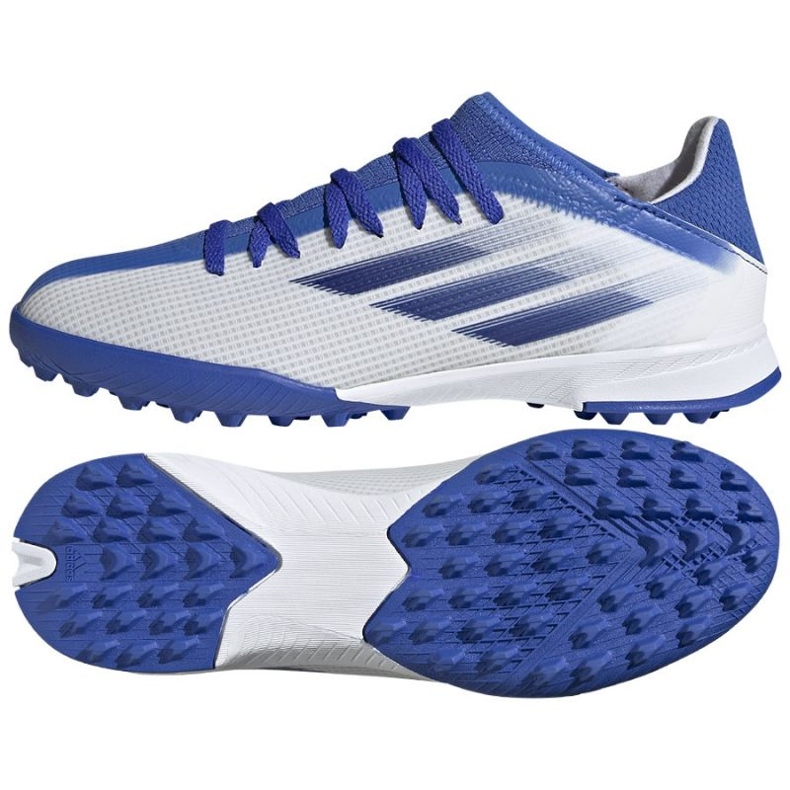 Scarpe da calcio Adidas X Speedflow.3 Tf Jr GW7514 multicolore bianca