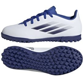Scarpe da calcio Adidas X Speedflow.4 Tf Jr GW7533 multicolore bianco