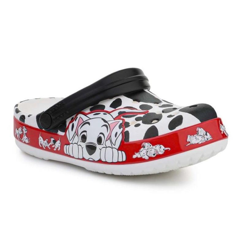 Zoccolo per bambini Crocs Fl 101 Dalmata 207483-100 bianca