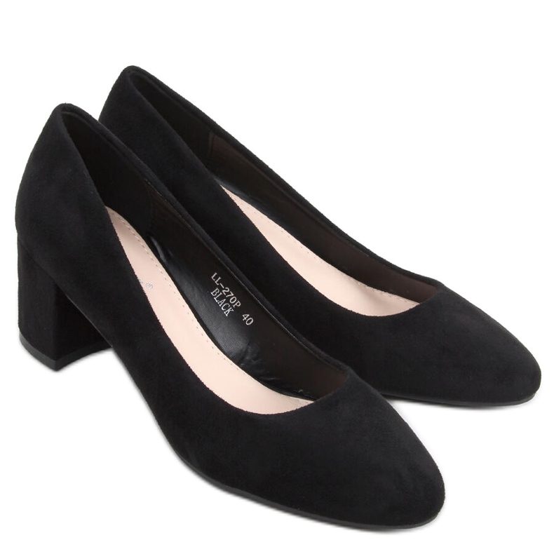 Décolleté con tacco basso Phoebe Black nero