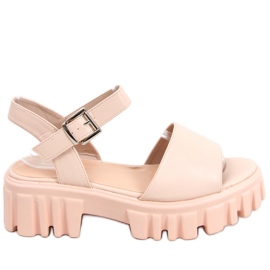Sandali con suola alta Dianne Beige