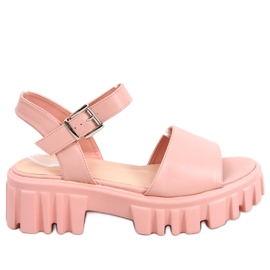 Sandali con suola alta Dianne Pink rosa