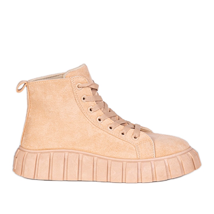 Sneakers beige sulla piattaforma Martha