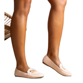 Mocassini Eleena da donna beige