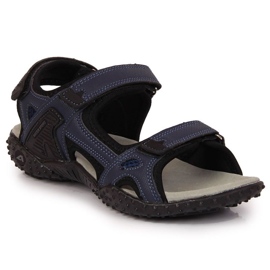 Sandali sportivi con velcro blu navy American Club W AM887B
