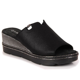 Ciabatte con zeppa T.Sokolski W SCA167A nere nero