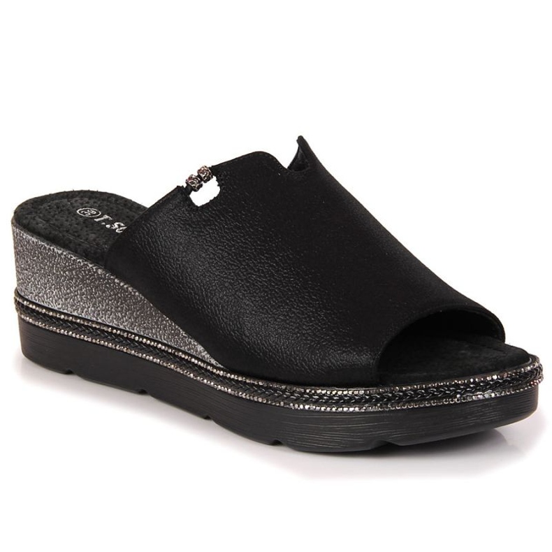 Ciabatte con zeppa T.Sokolski W SCA167A nere nero