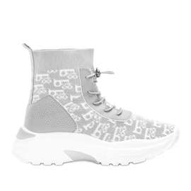 Sneakers Erma da donna grigie bianca