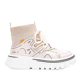 Sneakers Toler beige alte fino alla caviglia