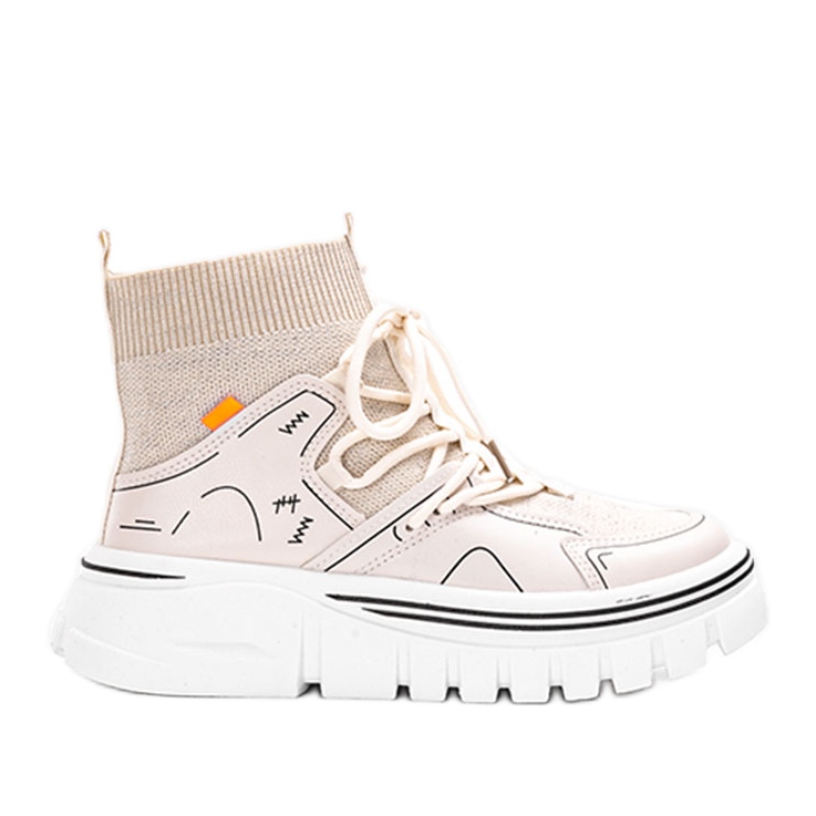 Sneakers Toler beige alte fino alla caviglia