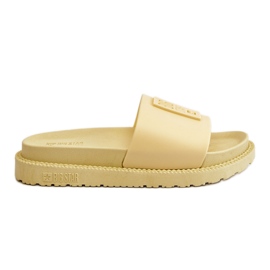Pantofole da donna Big Star JJ274A305 gialle giallo