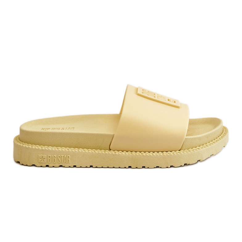 Pantofole da donna Big Star JJ274A305 gialle giallo