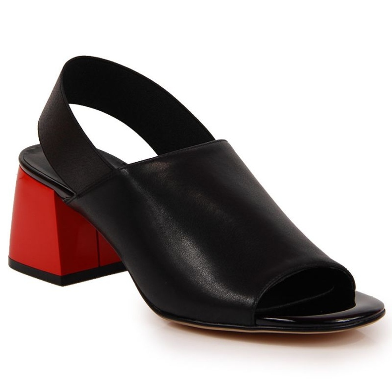 Sandali in pelle con elastico Filippo W PAW352 nero